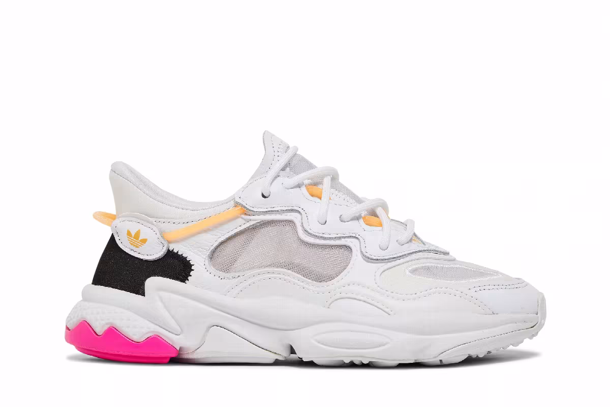Adidas Women's Ozweego Lite White Hazy Orange, view 2