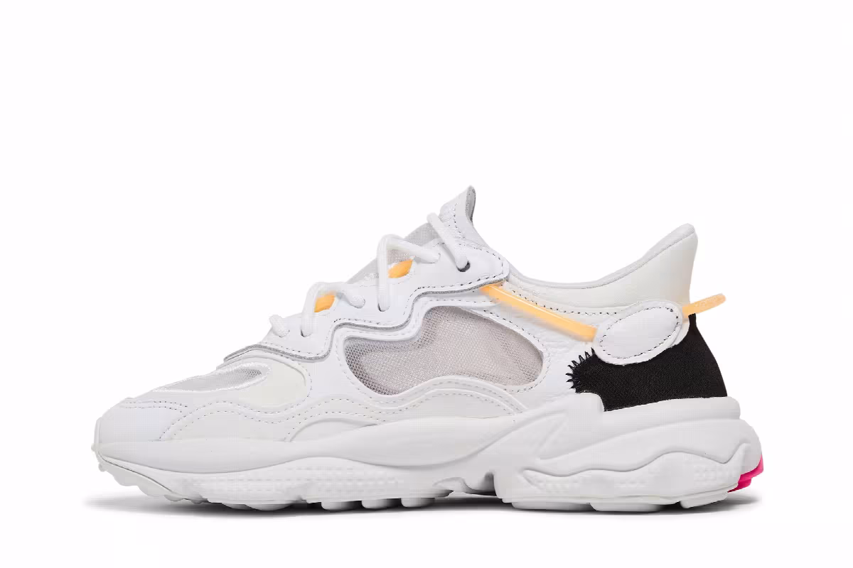 Adidas Women's Ozweego Lite White Hazy Orange, view 4