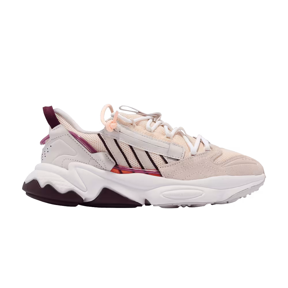 Adidas Women's Ozweego Zip Ecru Tint Maroon