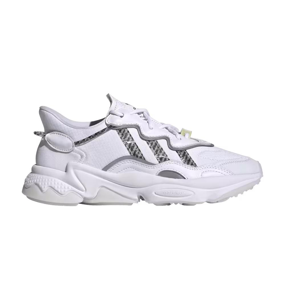 Adidas Women's Ozweego Logo Print - White