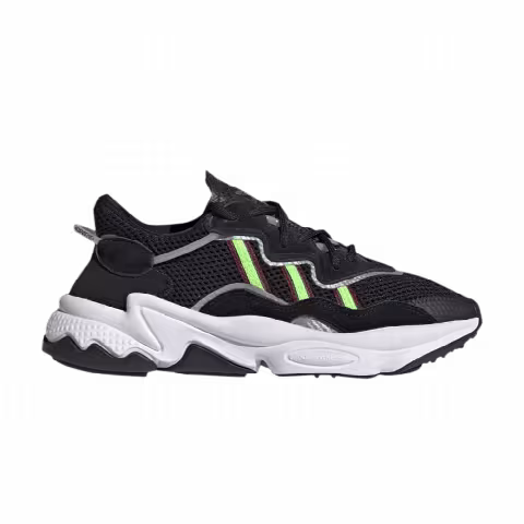 Adidas Ozweego J 'Black Solar Green'