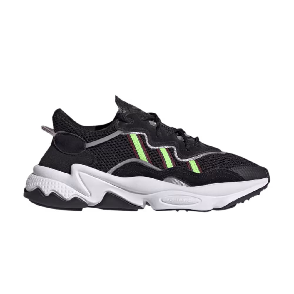 Adidas Ozweego J Black Solar Green