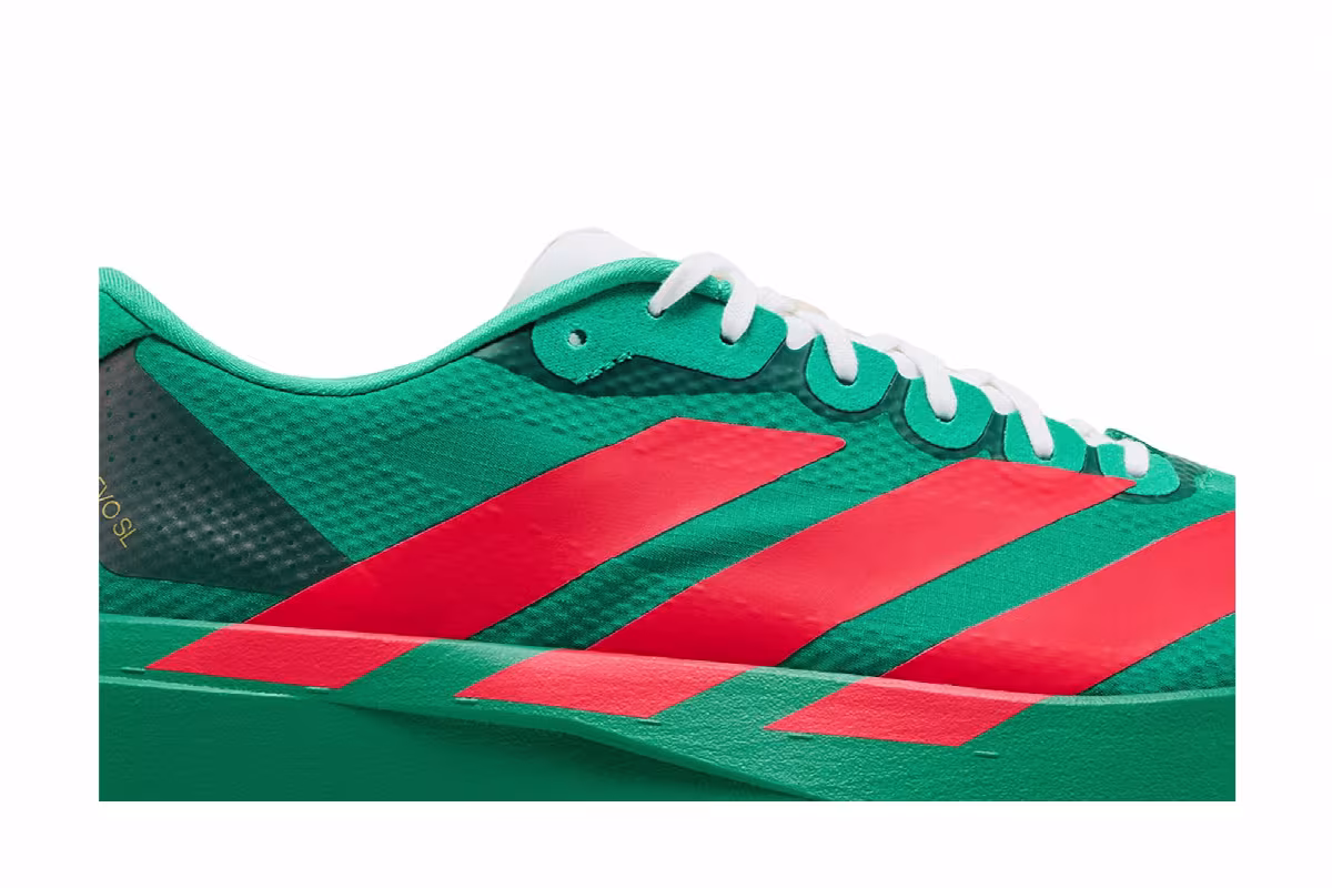 adidas Adizero Evo SL Court Green Lucid Red Cloud White, view 3