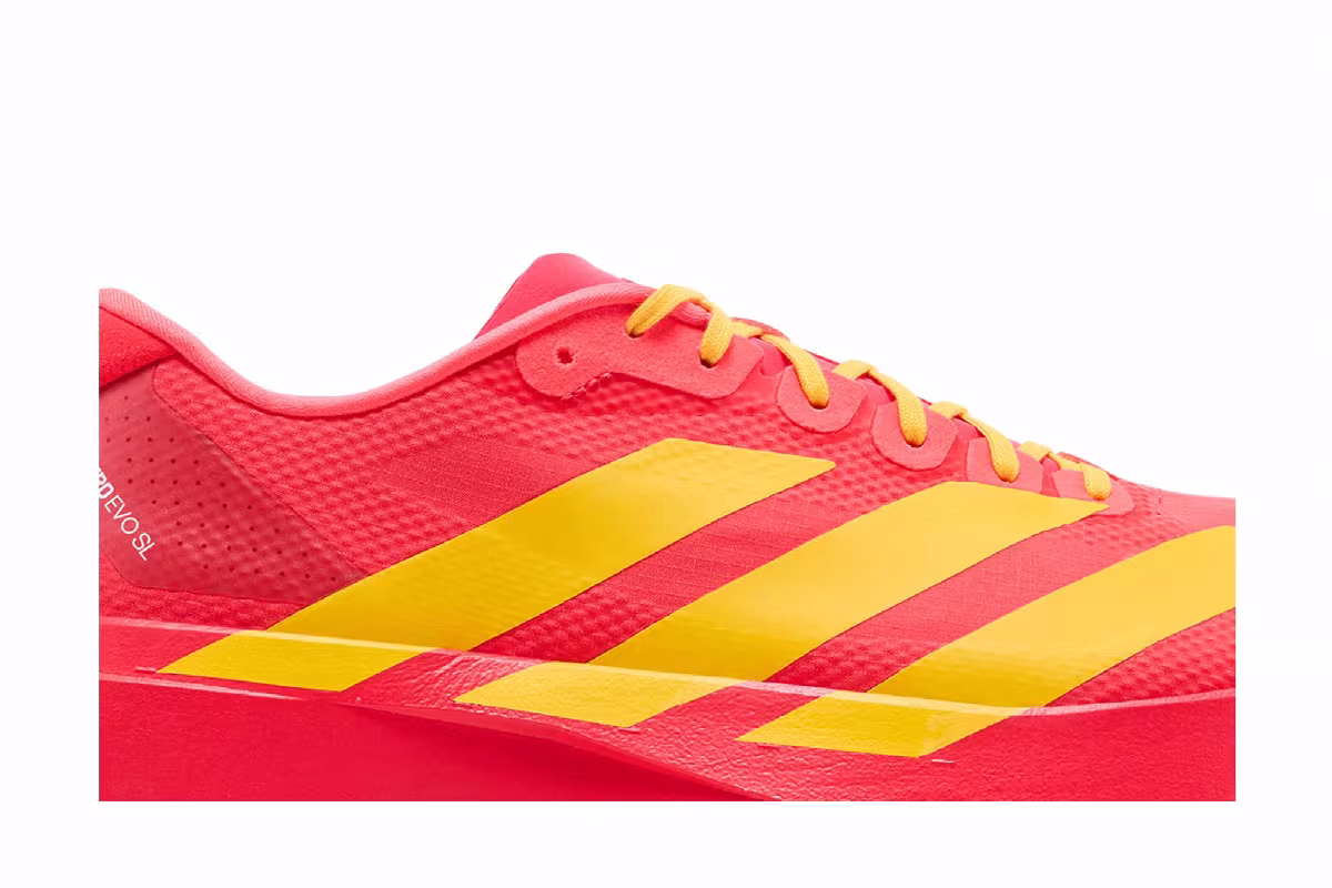 adidas Adizero Evo SL Lucid Red Bold Gold Semi Lucid Blue, view 3