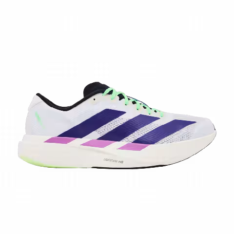 adidas Adizero Evo SL 'Footwear White Collegiate Purple Lime Burst'