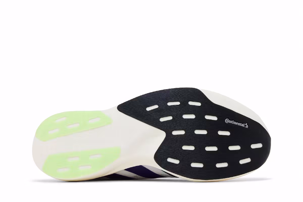 adidas Adizero Evo SL Footwear White Collegiate Purple Lime Burst, view 5