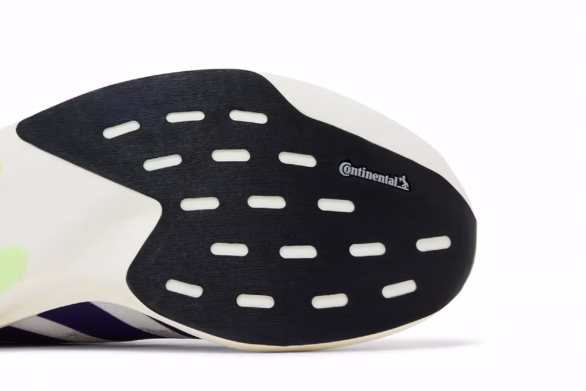 adidas Adizero Evo SL Footwear White Collegiate Purple Lime Burst, view 6