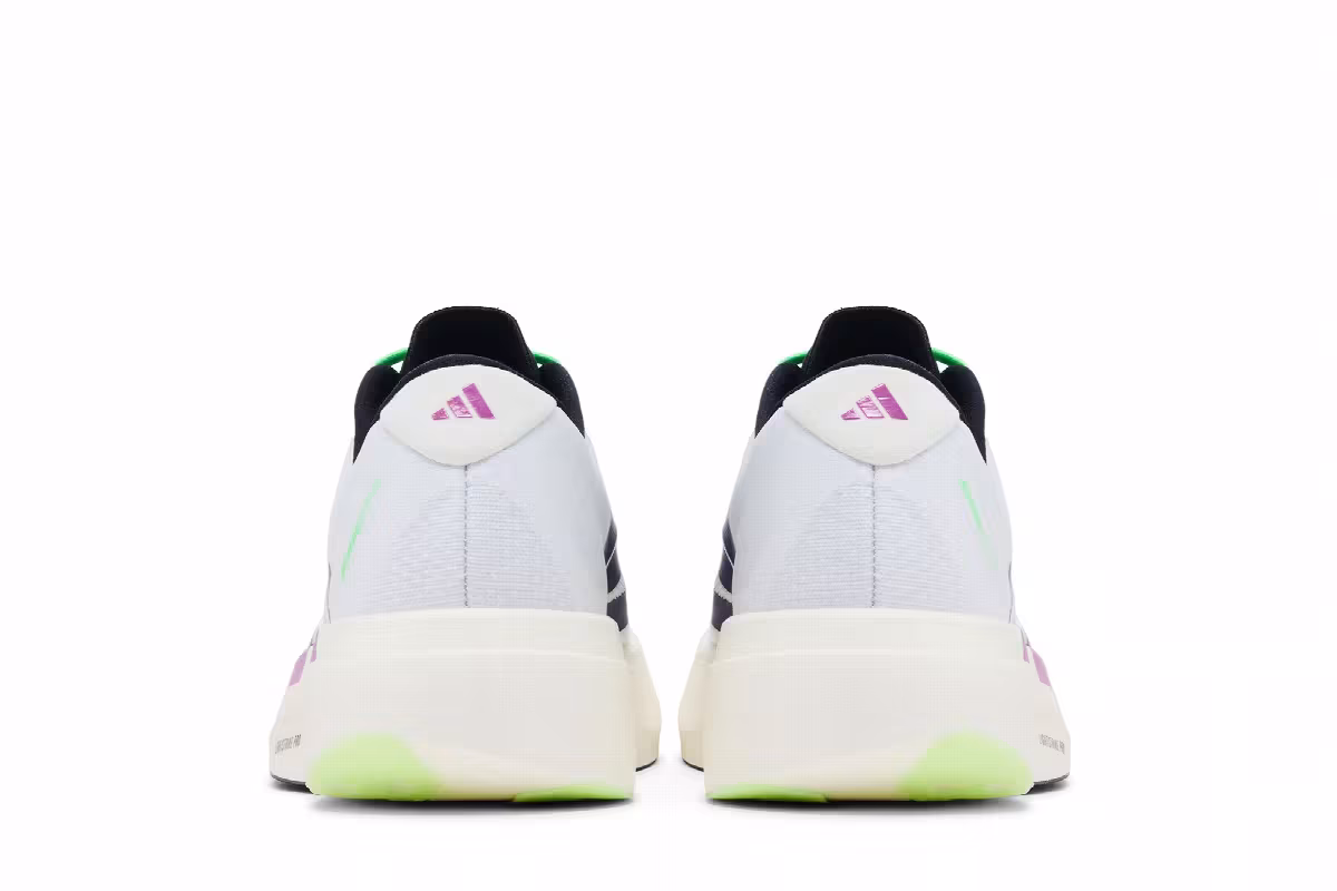 adidas Adizero Evo SL Footwear White Collegiate Purple Lime Burst, view 7