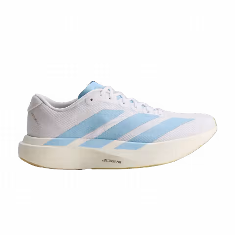 adidas Adizero Evo SL 'Cloud White Clear Blue Matte Gold'