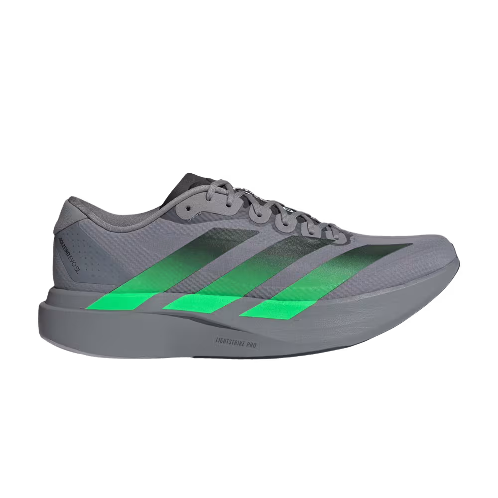 adidas Adizero Evo SL Woven Grey Screaming Green