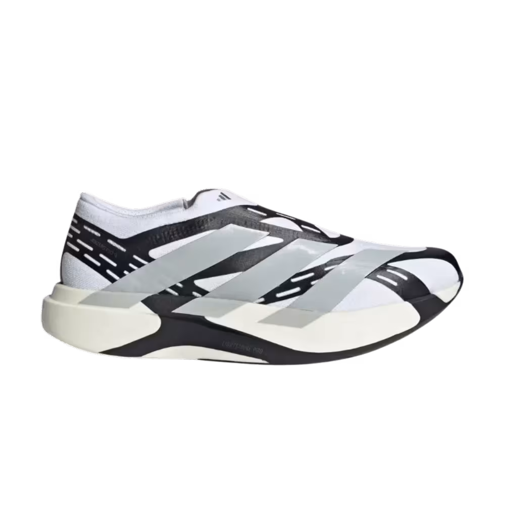 adidas Adizero EVO SL Laceless Cloud White Grey Two