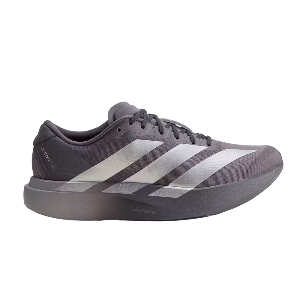 adidas Adizero Evo SL Grey Strata Silver Metallic Light Granite