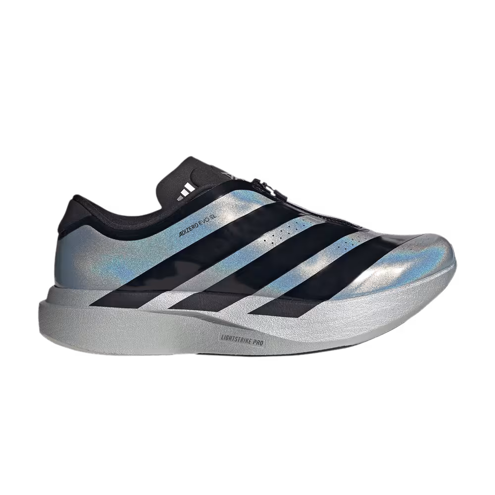 adidas Adizero Evo SL Zip Silver Metallic Core Black Halo Silver