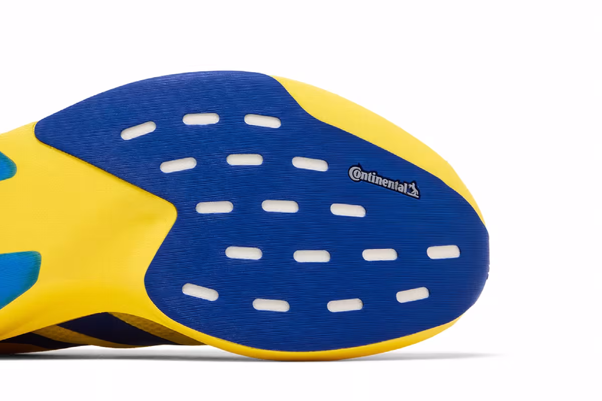 adidas Adizero Evo SL Yellow Royal Blue Iron Metallic, view 6