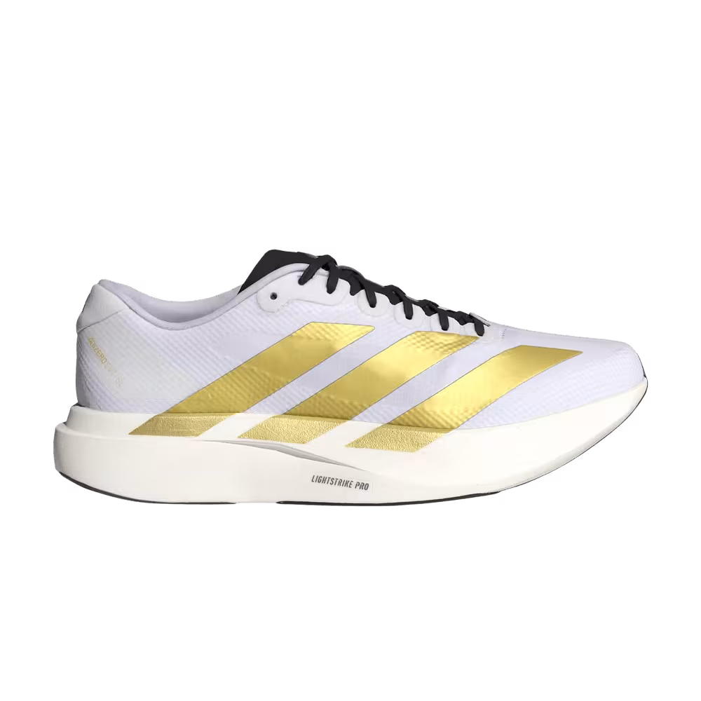 adidas Adizero Evo SL Cloud White Matte Gold Core Black