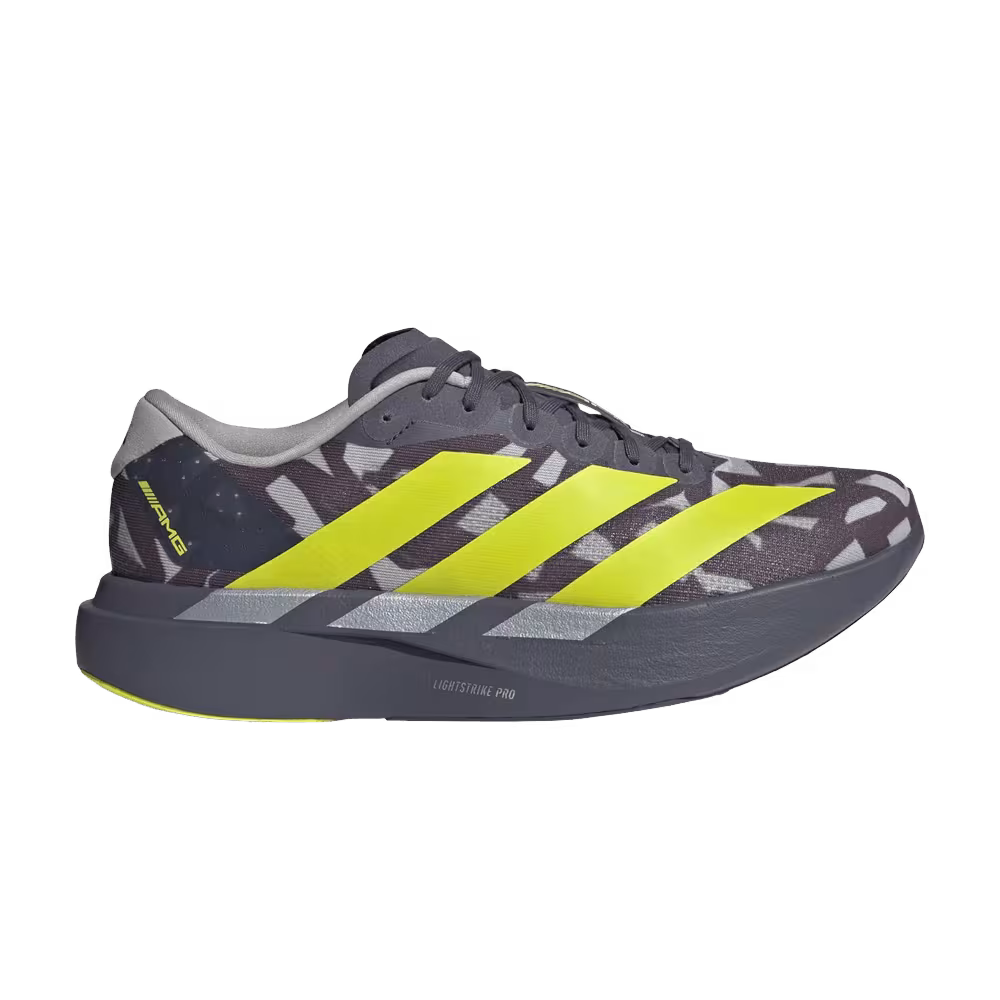 AMG x adidas Motorsport Adizero Evo SL Aurora Onix Acid Yellow Grey Three