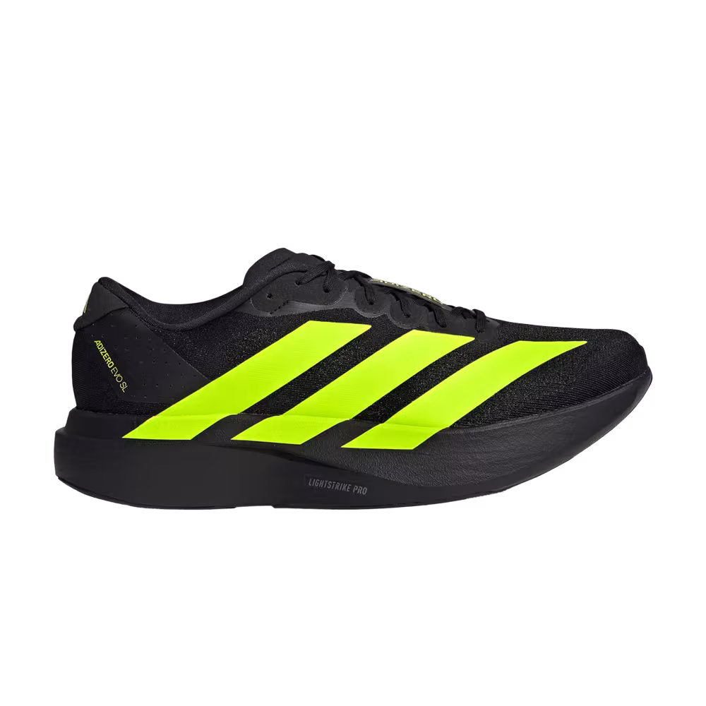 adidas Adizero Evo SL Black Lucid Lemon