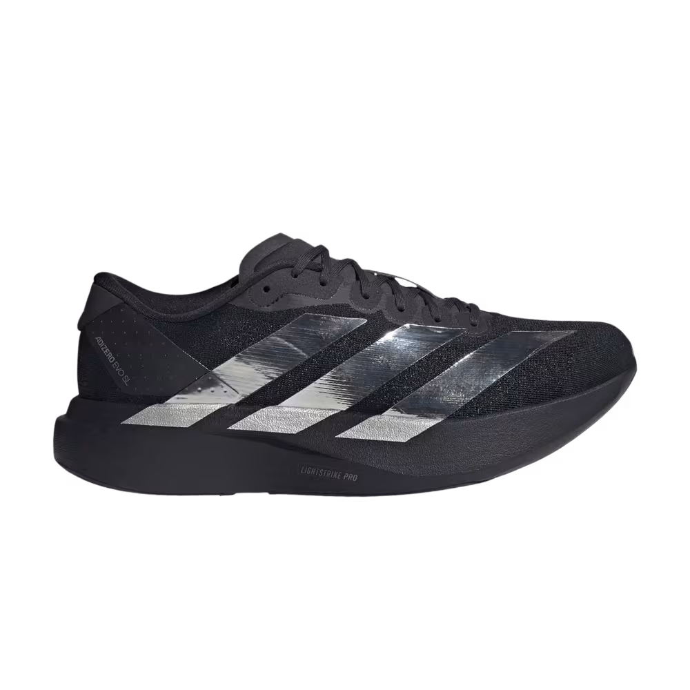 adidas Adizero Evo SL Core Black Silver Metallic Iron
