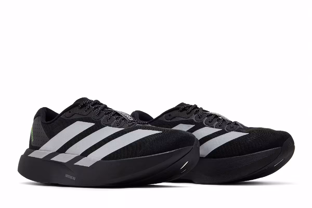 adidas Adizero Evo SL M Core Black Silver Metallic, view 9