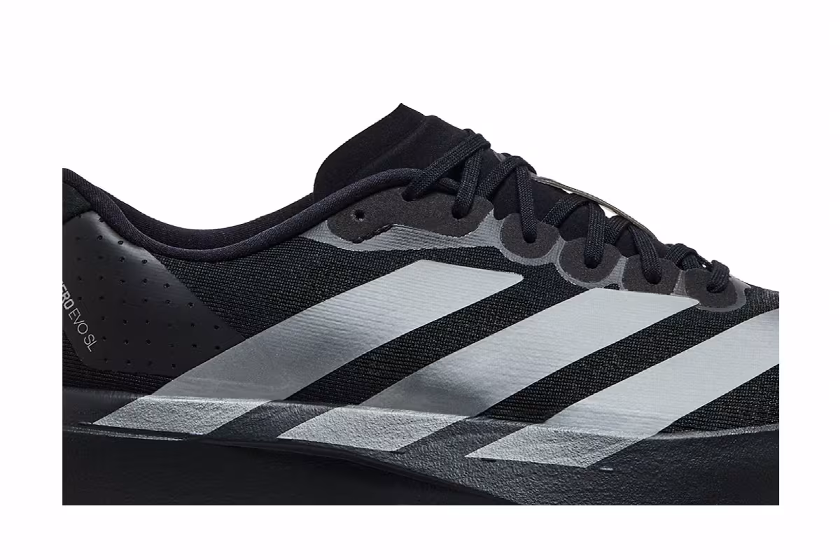 adidas Women's Adizero Evo SL Black Iron Metallic, view 3