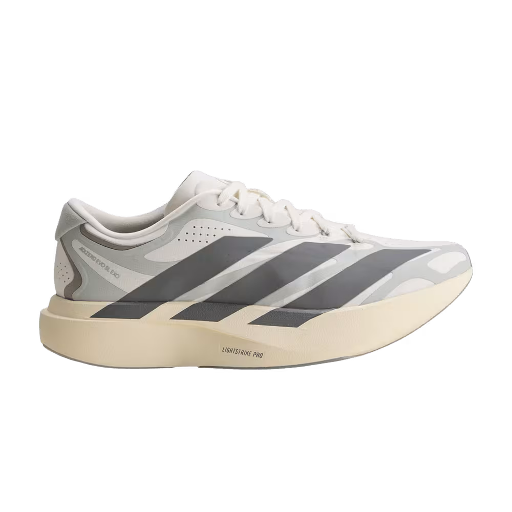adidas Women's Adizero Evo SL EXO Cloud White Grey Wonder Silver