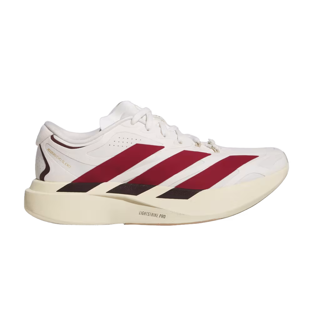 adidas Adizero Evo SL Exo Suede Lightstrikepro Core White Team Victory Red