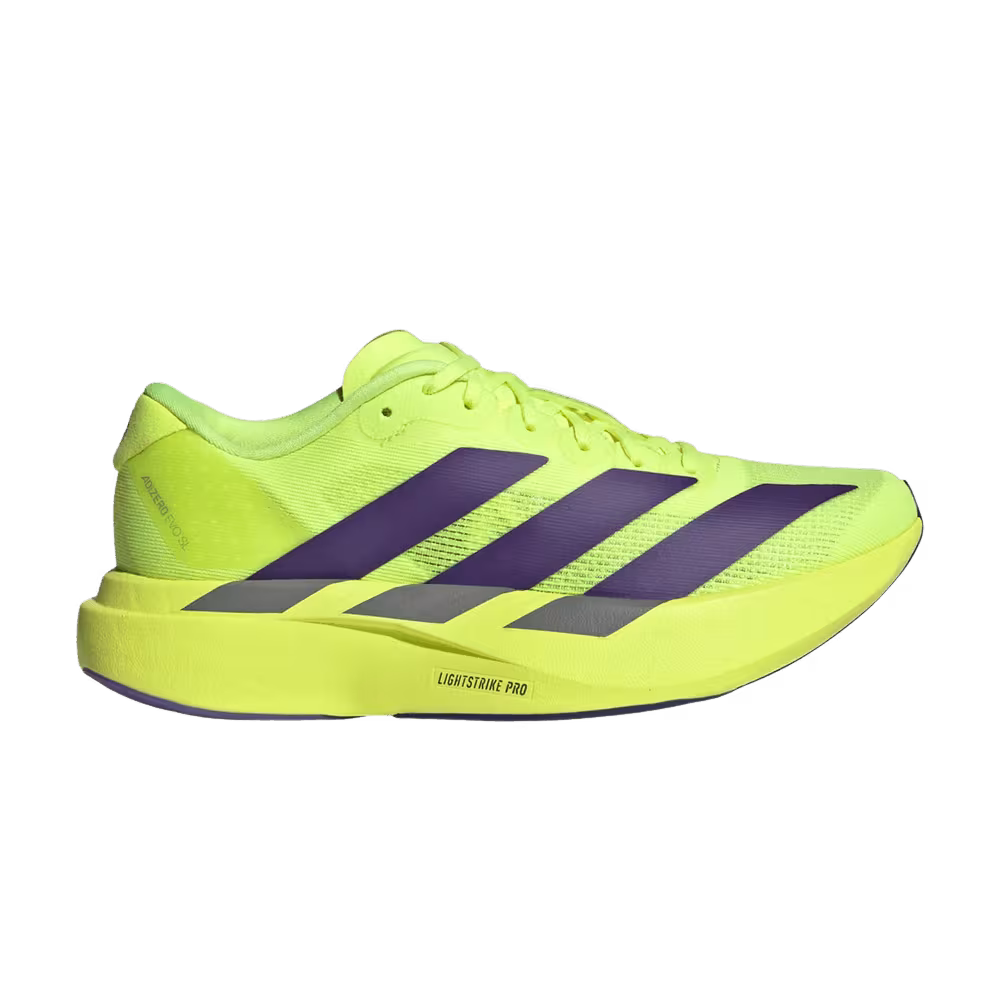 adidas Adizero Evo SL J Solar Yellow Collegiate Purple Core Black