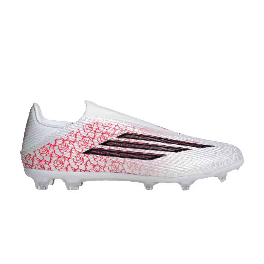 Lamine Yamal x adidas F50 League Laceless FG MG White Black Lucid Red
