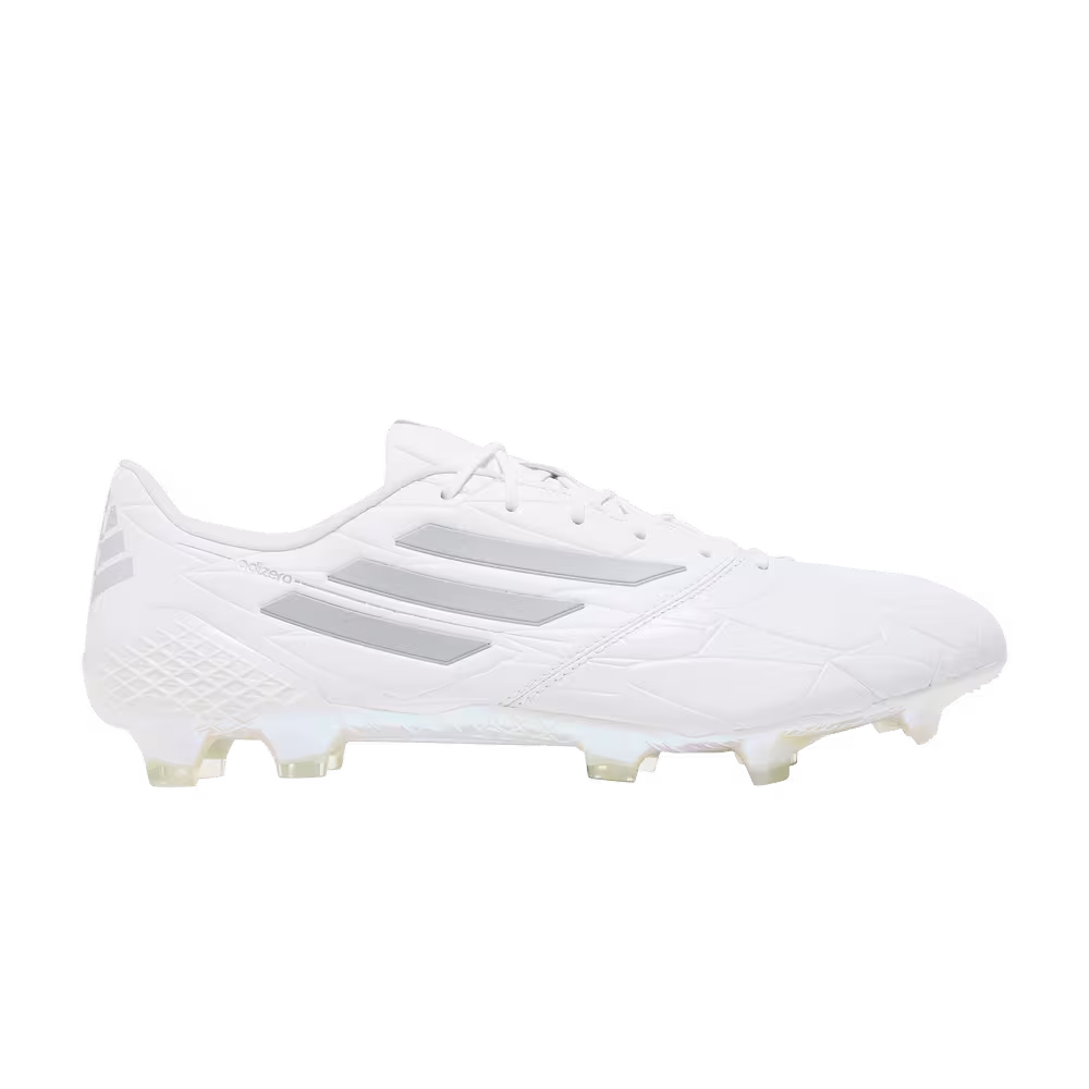 adidas Adizero F50 4 Leather FG White Silver Metallic