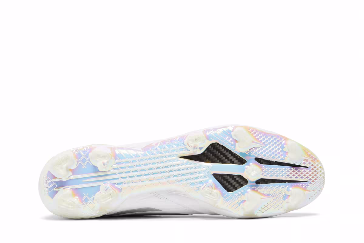 adidas Adizero F50 4 Leather FG White Silver Metallic, view 5