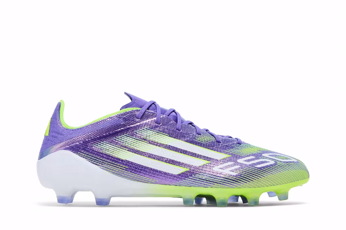 adidas F50 Elite AG Purple Rush Cloud White Lucid Lemon, view 2