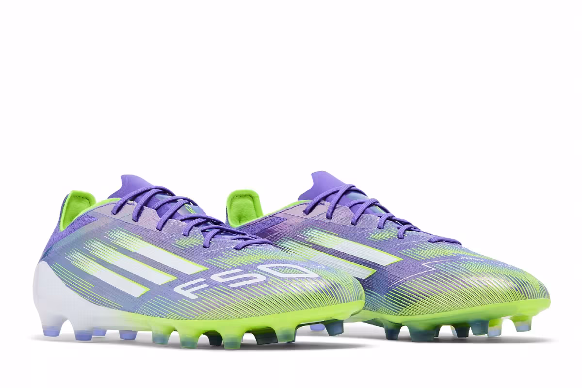 adidas F50 Elite AG Purple Rush Cloud White Lucid Lemon, view 9