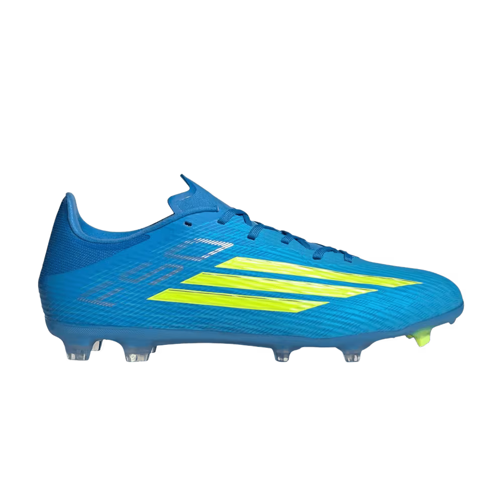 adidas F50 League FG MG Lucid Ray Blue Team Solar Yellow 2 Lucid Aquamarine