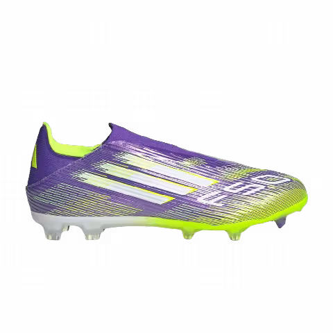 Adidas Adizero F50 League Laceless FG MG 'Purple Rush Lucid Lemon'