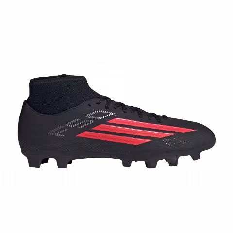 adidas F50 Club Mid FG MG 'Core Black Lucid Red'