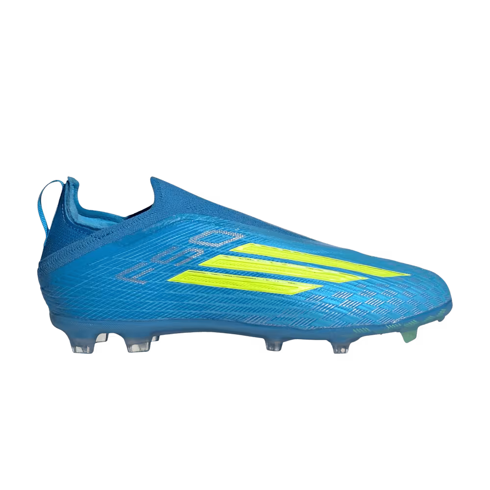 adidas F50 Elite Laceless FG J Blue Solar Yellow Lucid Aquamarine