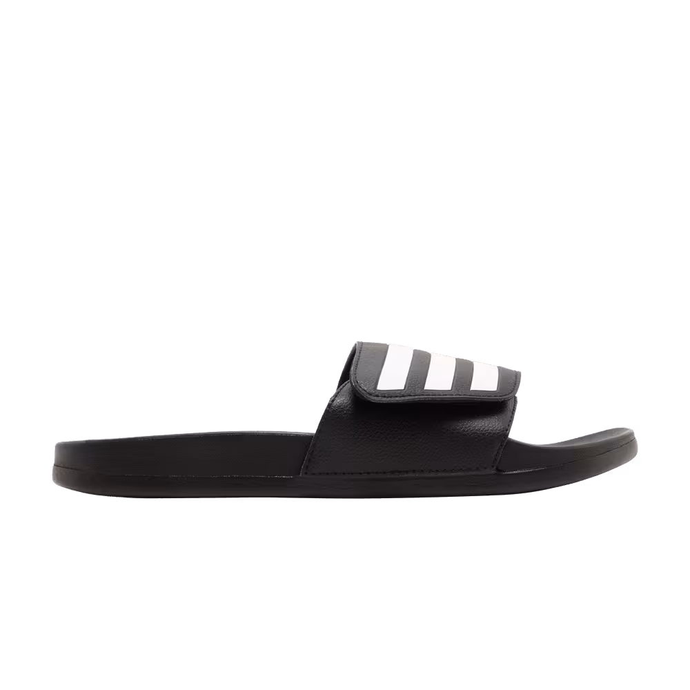 Adidas Adilette Comfort Adjustable Slide Black White