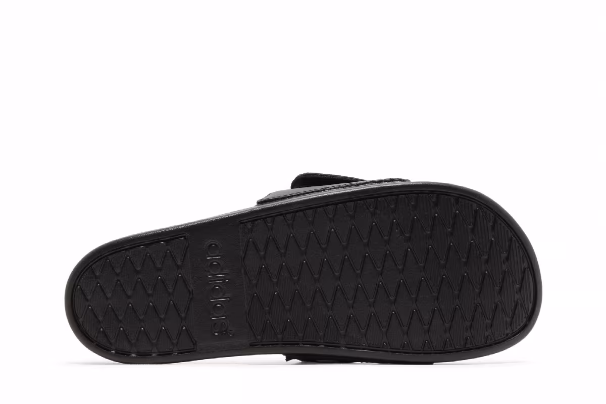 Adidas Adilette Comfort Adjustable Slide Black White, view 5