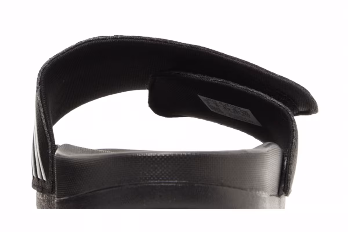 Adidas Adilette Comfort Adjustable Slide Black White, view 8