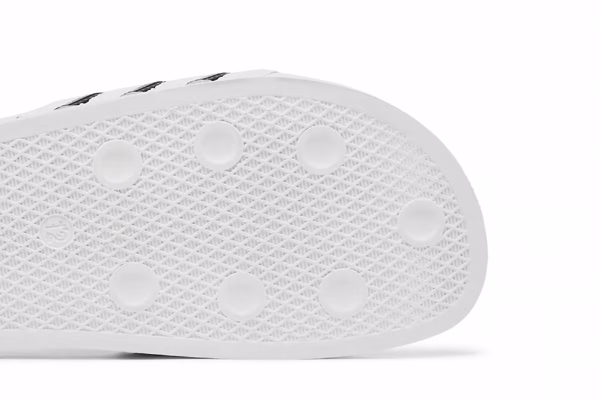 adidas Adilette Slide White Black, view 6