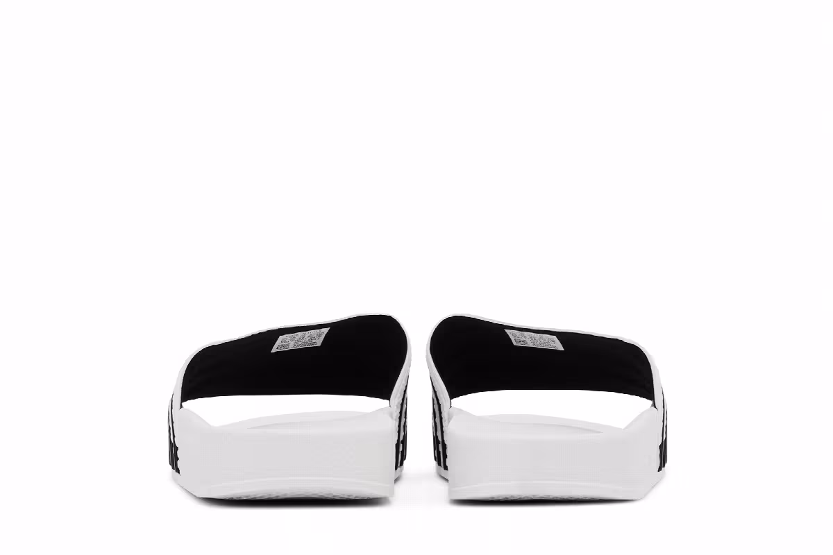 adidas Adilette Slide White Black, view 7