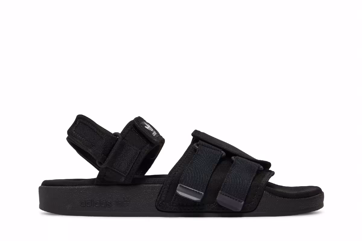 adidas Adilette Sandal Black White, view 2