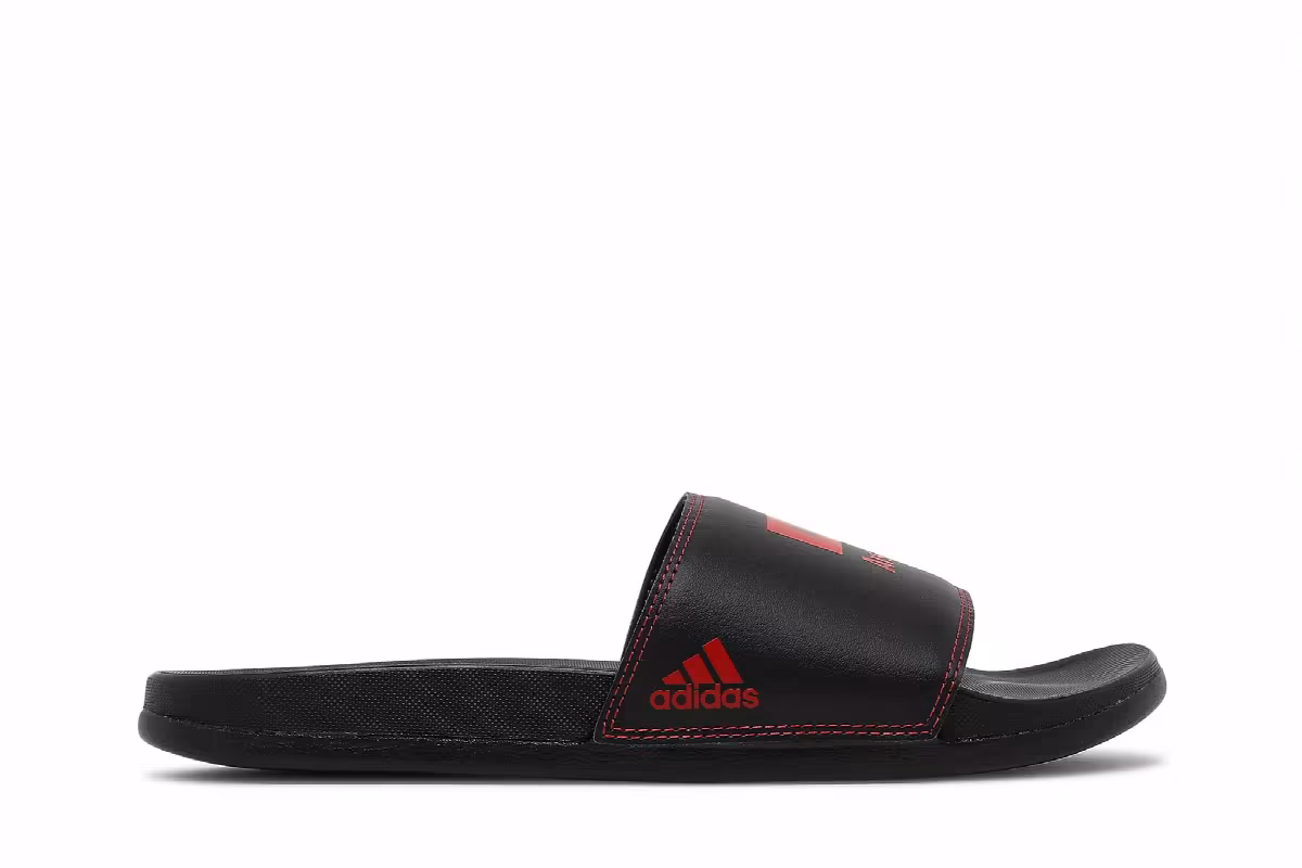 424 x Arsenal FC x adidas Adilette Comfort Slide Black Scarlet, view 2