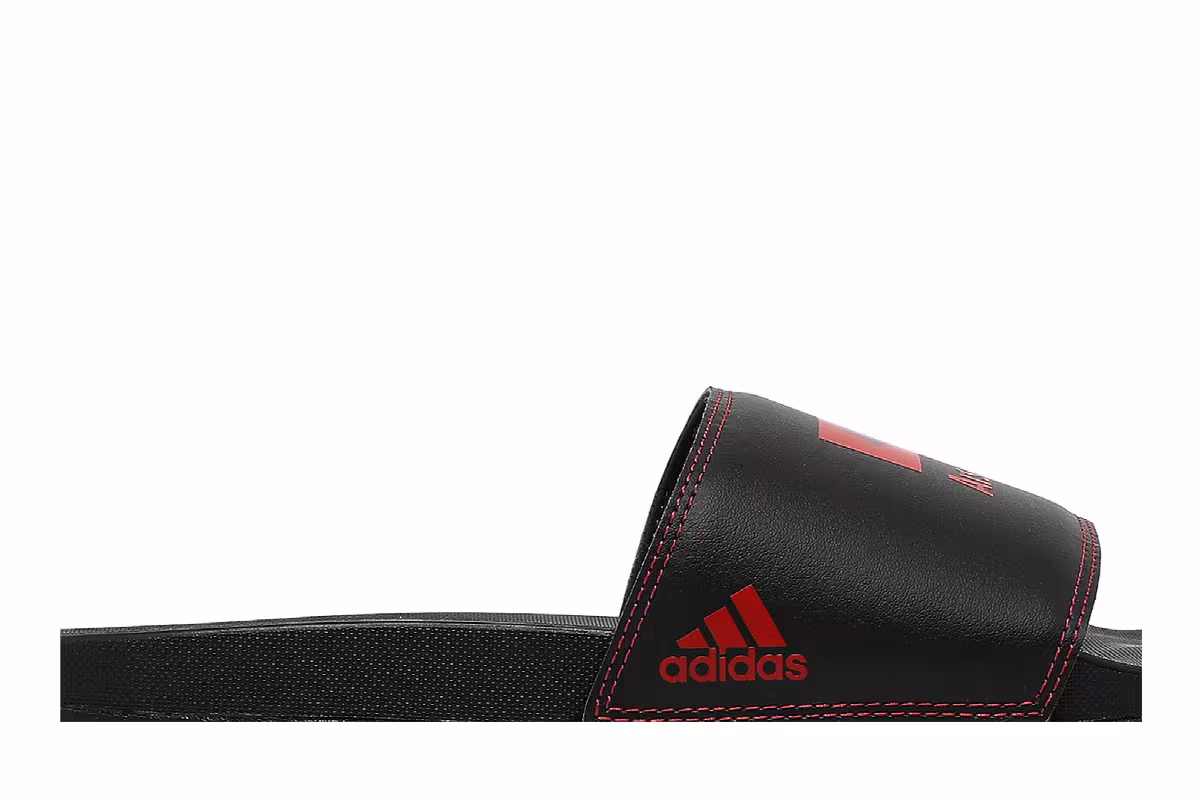 424 x Arsenal FC x adidas Adilette Comfort Slide Black Scarlet, view 3