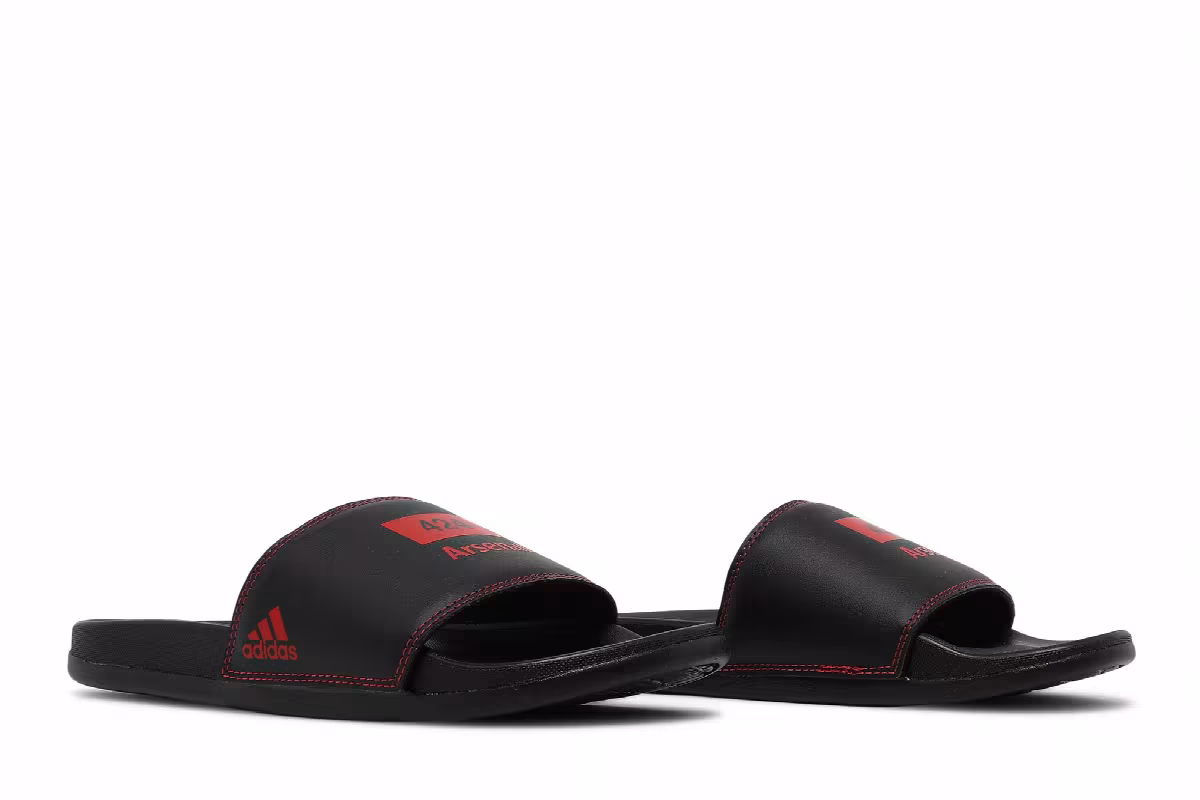 424 x Arsenal FC x adidas Adilette Comfort Slide Black Scarlet, view 9