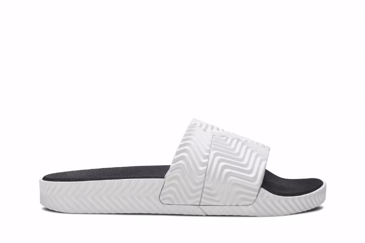 Alexander Wang x adidas AW Adilette Slide White, view 2