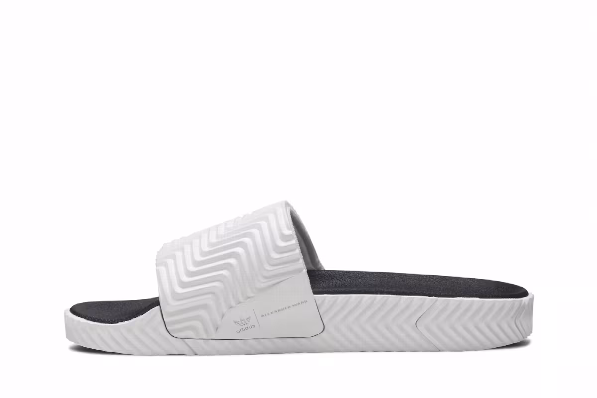 Alexander Wang x adidas AW Adilette Slide White, view 4