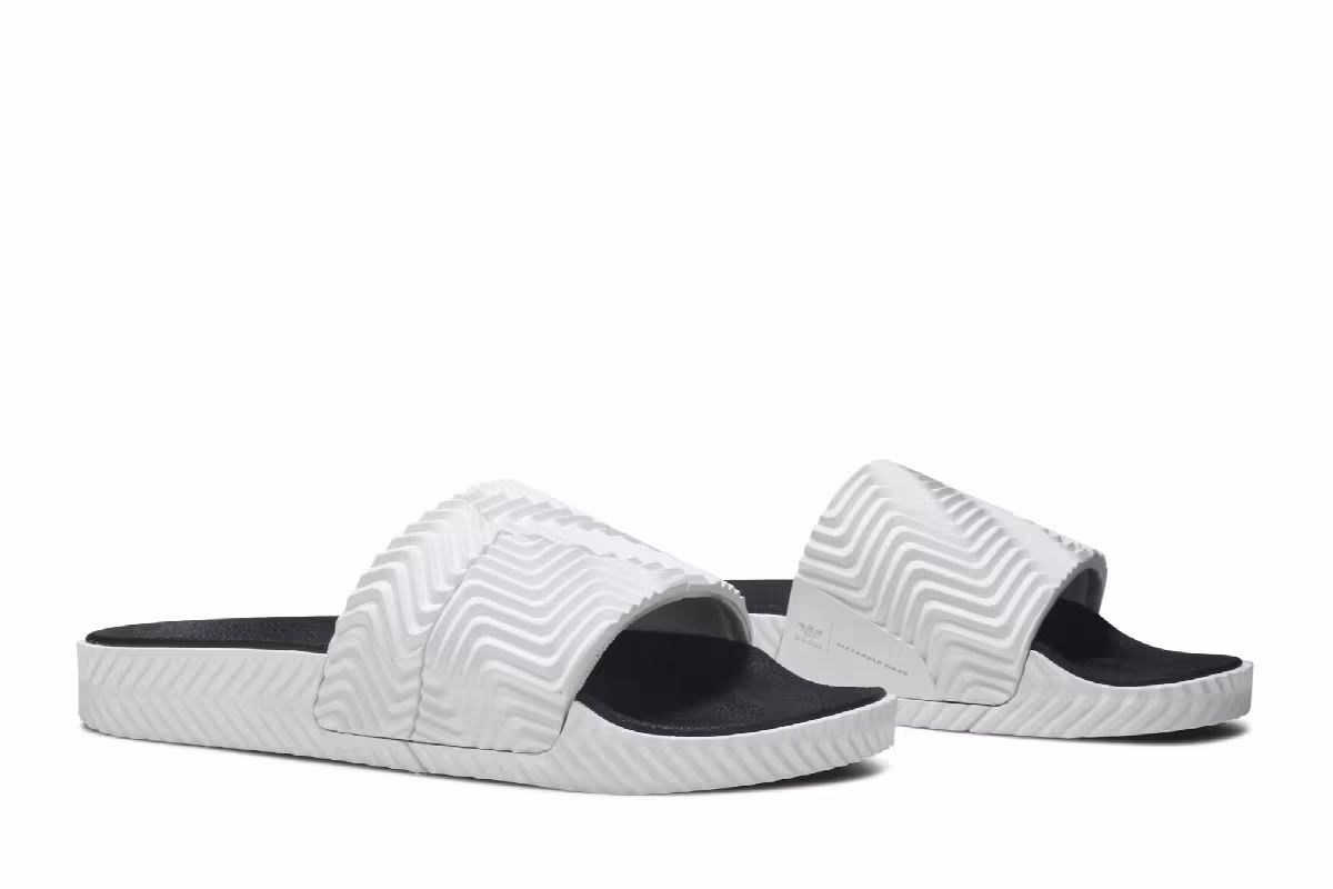 Alexander Wang x adidas AW Adilette Slide White, view 9