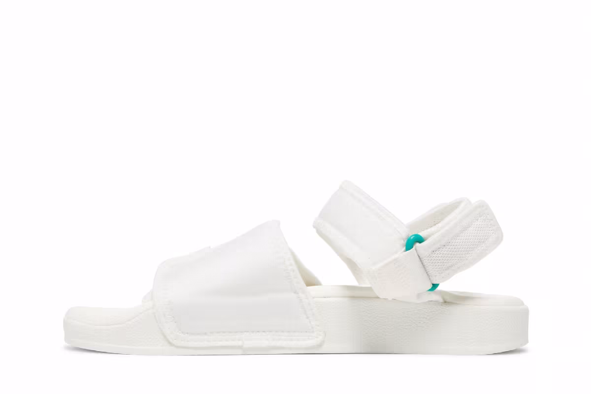 adidas Adilette Sandal 4.0 White Scarlet True Orange, view 4
