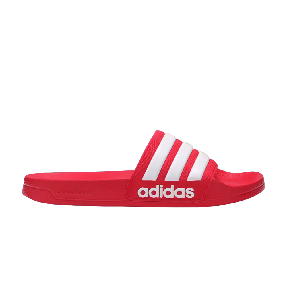 Adidas Adilette CloudFoam Slides Scarlet